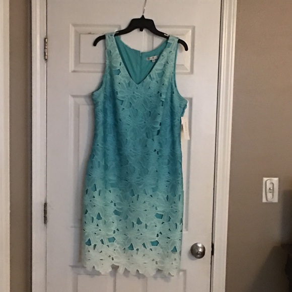 Robbie Bee Dresses & Skirts - Brand new, with tags, sleeveless aqua hombre dress
